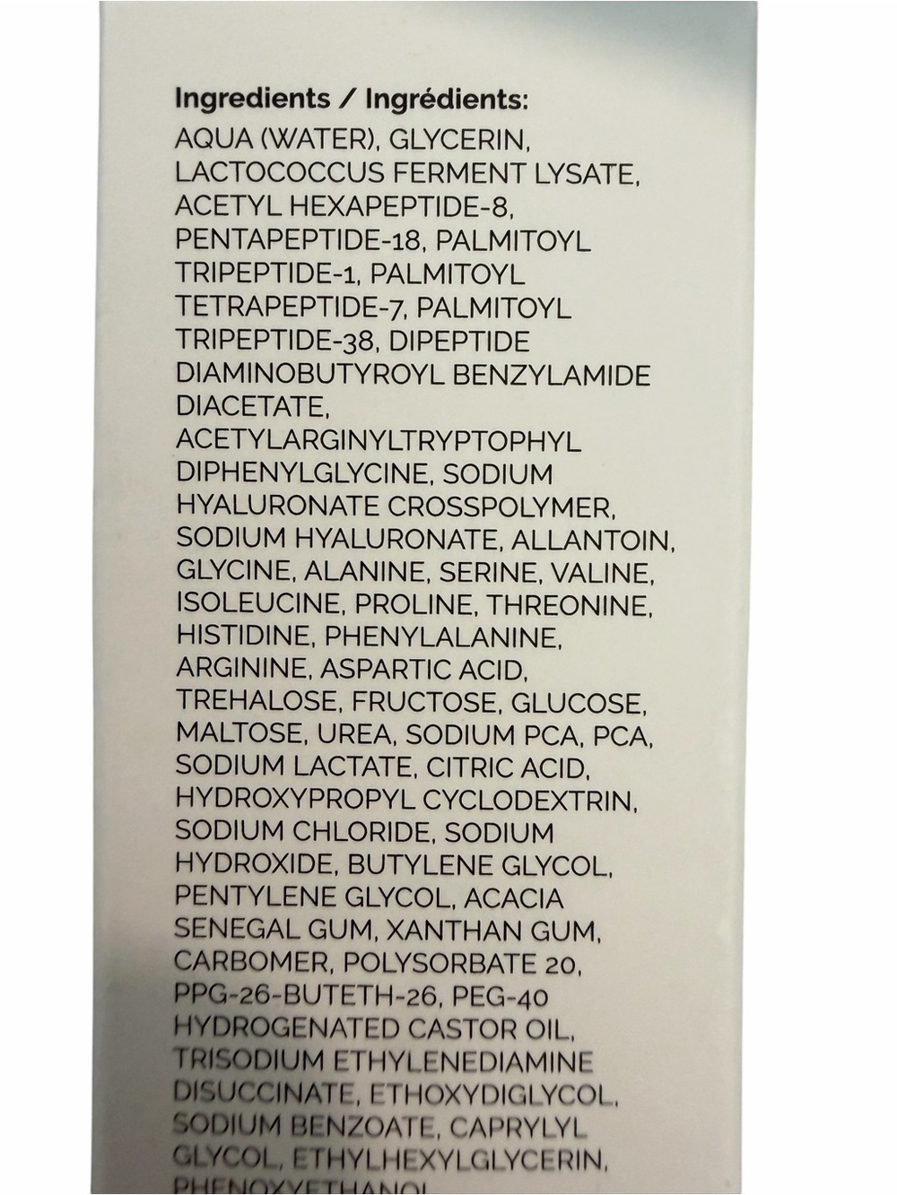 The Ordinary white and gray peptide serum box - minimalist skincare packaging - Picture 5 of 6